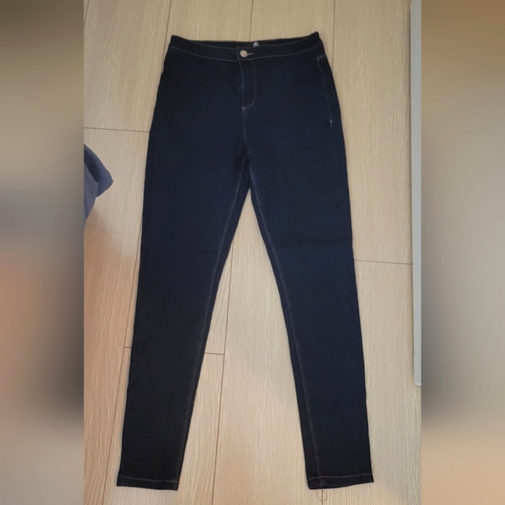 Dark wash navy jeggings